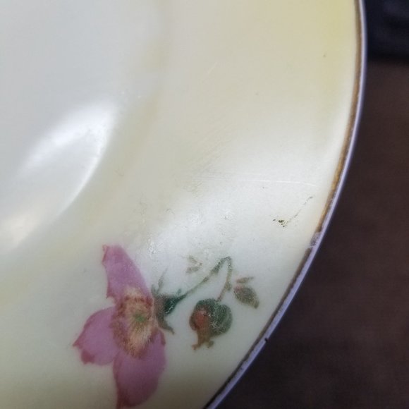 Vintage J&C Bavaria Small Hand-Painted Plate Signed A. Koch Artist Grapes Fruit - Picture 3 of 7